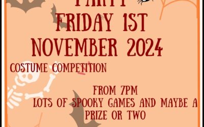 Halloween Dinner/Party Friday 1st November from 7pm